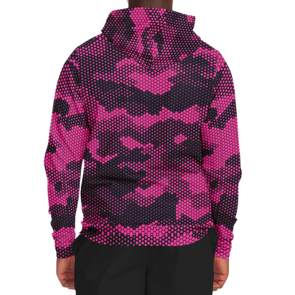 Zip-Up Hoodie | Digital Pink Camouflage