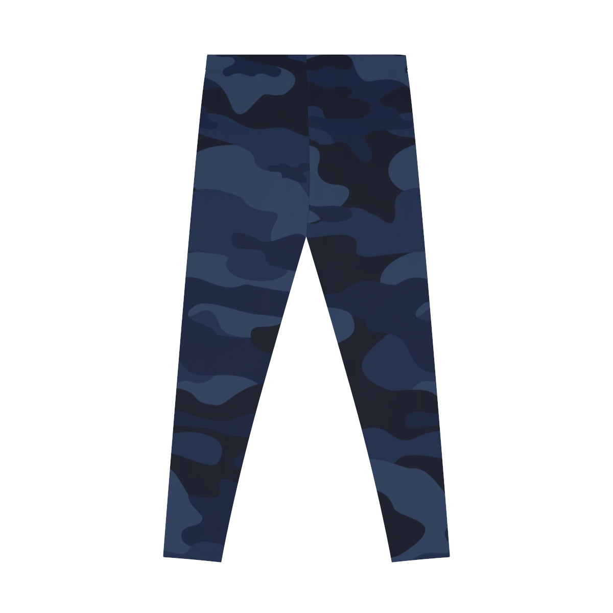 Blue Camo Leggings For Women | Mid Waist Fit