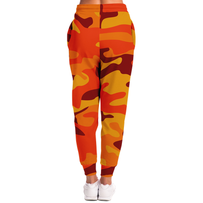 Camo Joggers | Unisex | Orange & Red