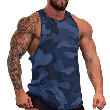 Camo Tank Top | Deep Blue Camouflage