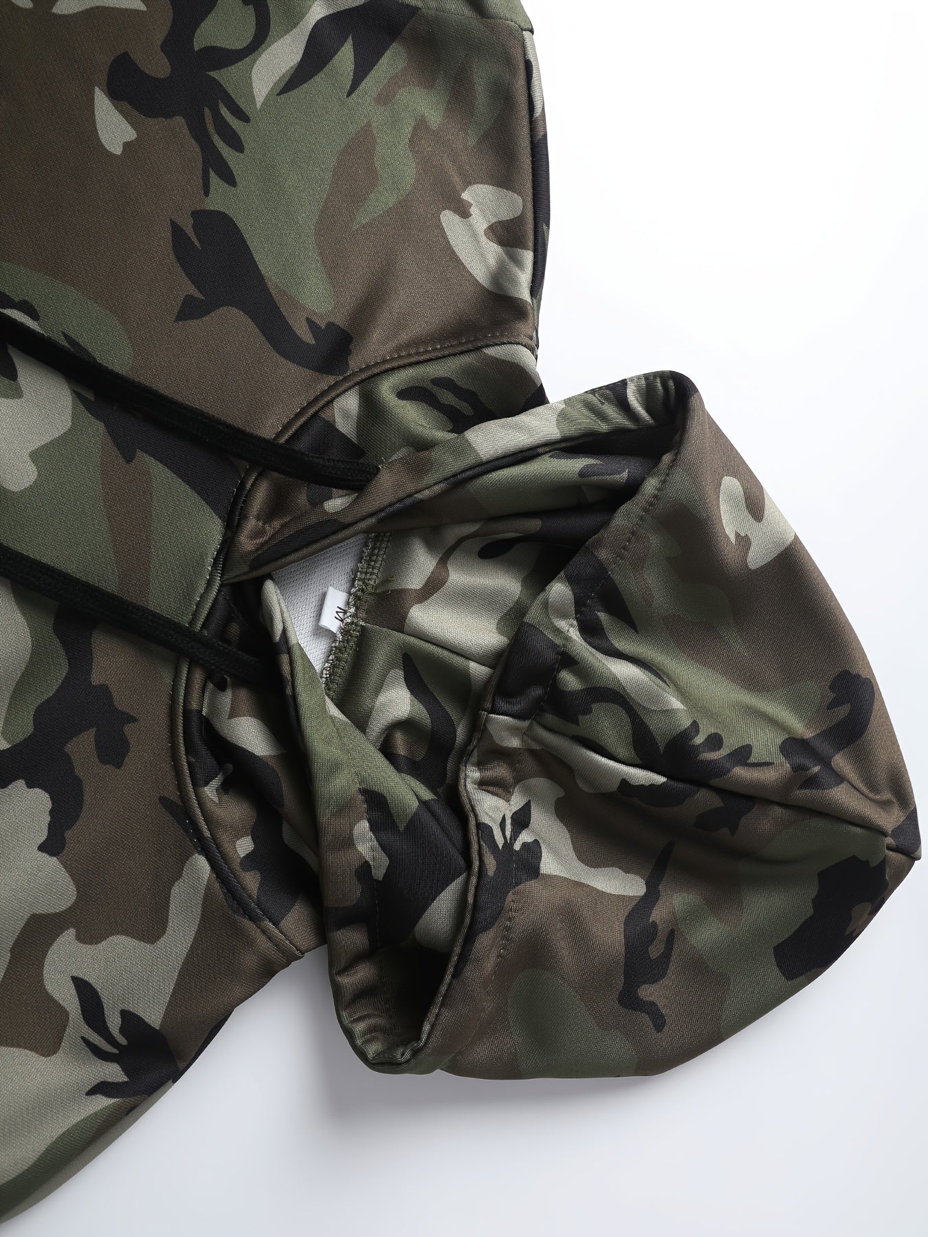 Men's Camo Hoodie | Long Sleeves Sweatshirt With A Kangaroo Pocket