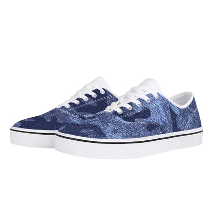 Camo Skate Shoes | Denim Blue Camouflage