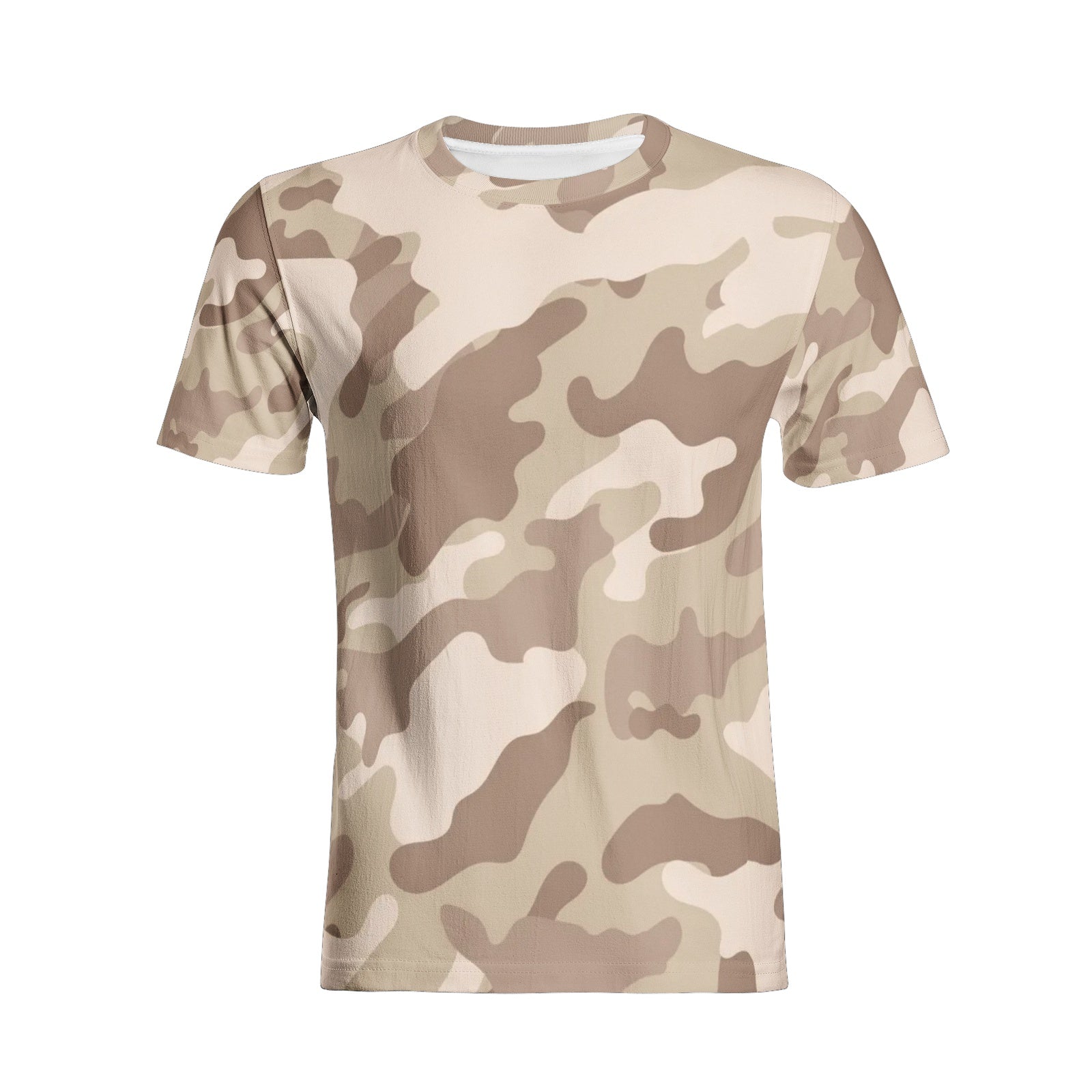 Camo T-shirt | Cotton | Unisex | Desert Brown Camouflage