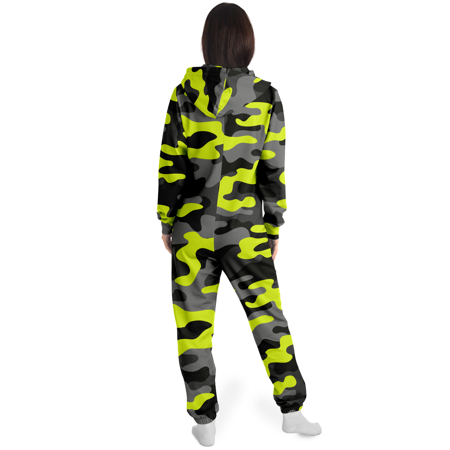 Camo Jumpsuit | Yellow, Black, and Gray Camouflage