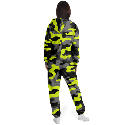 Camo Jumpsuit | Yellow, Black, and Gray Camouflage