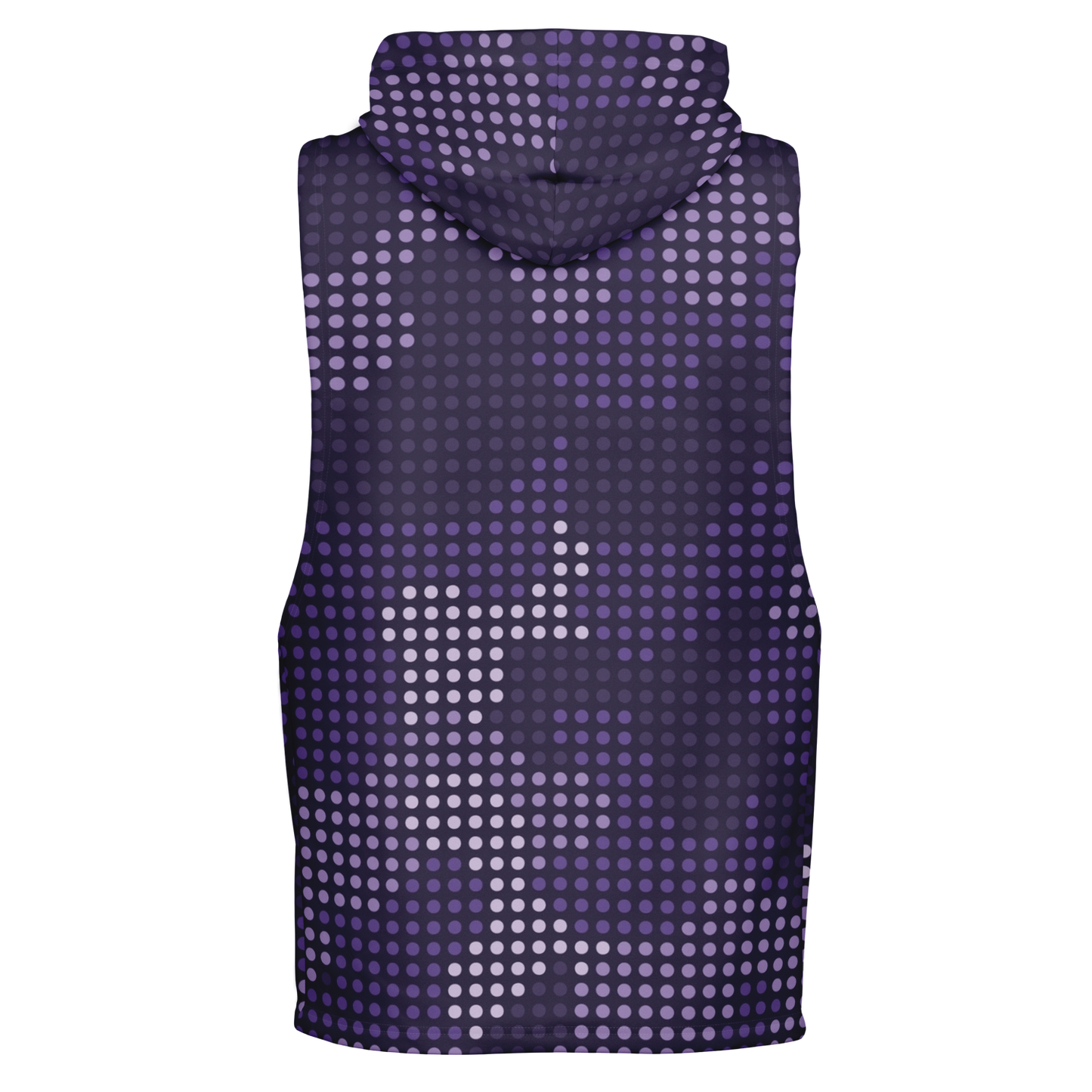 Sleeveless Hoodie | Blue Led Screen Camouflage