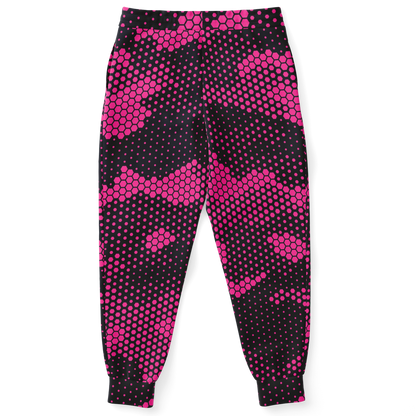 Camo Sweatpants | Unisex | Pink Digital Dotted Hexagonal