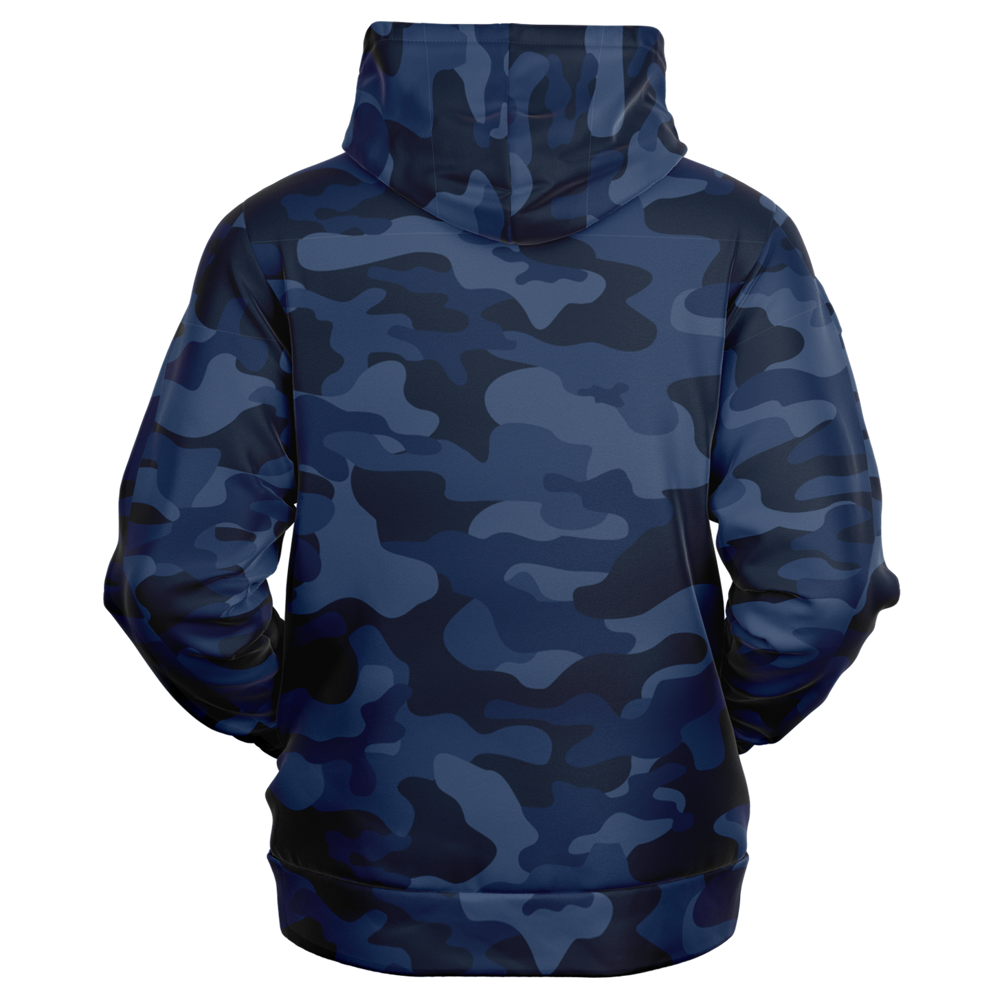 Zip-Up Hoodie | Deep Blue Camouflage