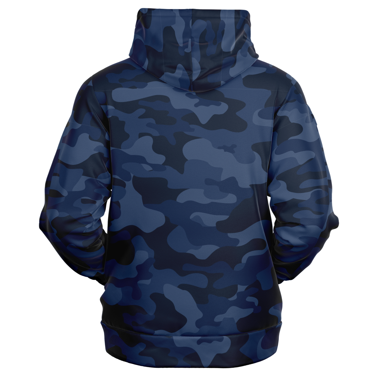 Zip-Up Hoodie | Deep Blue Camouflage