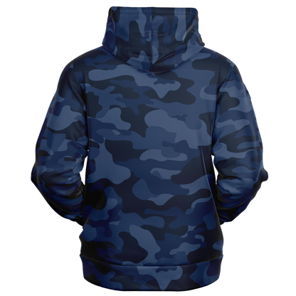 Zip-Up Hoodie | Deep Blue Camouflage