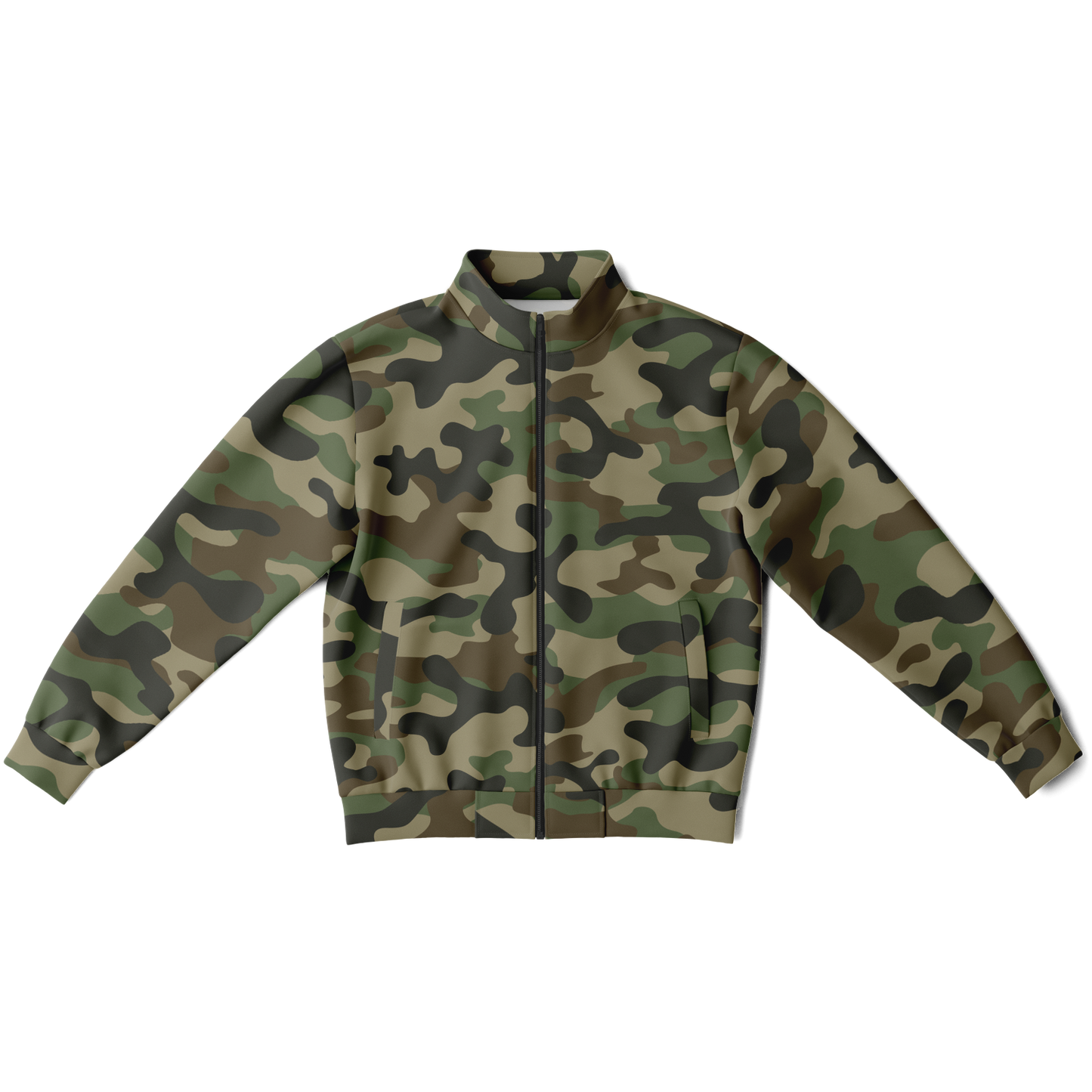 Camo Track Jacket | Military Brown Camouflage