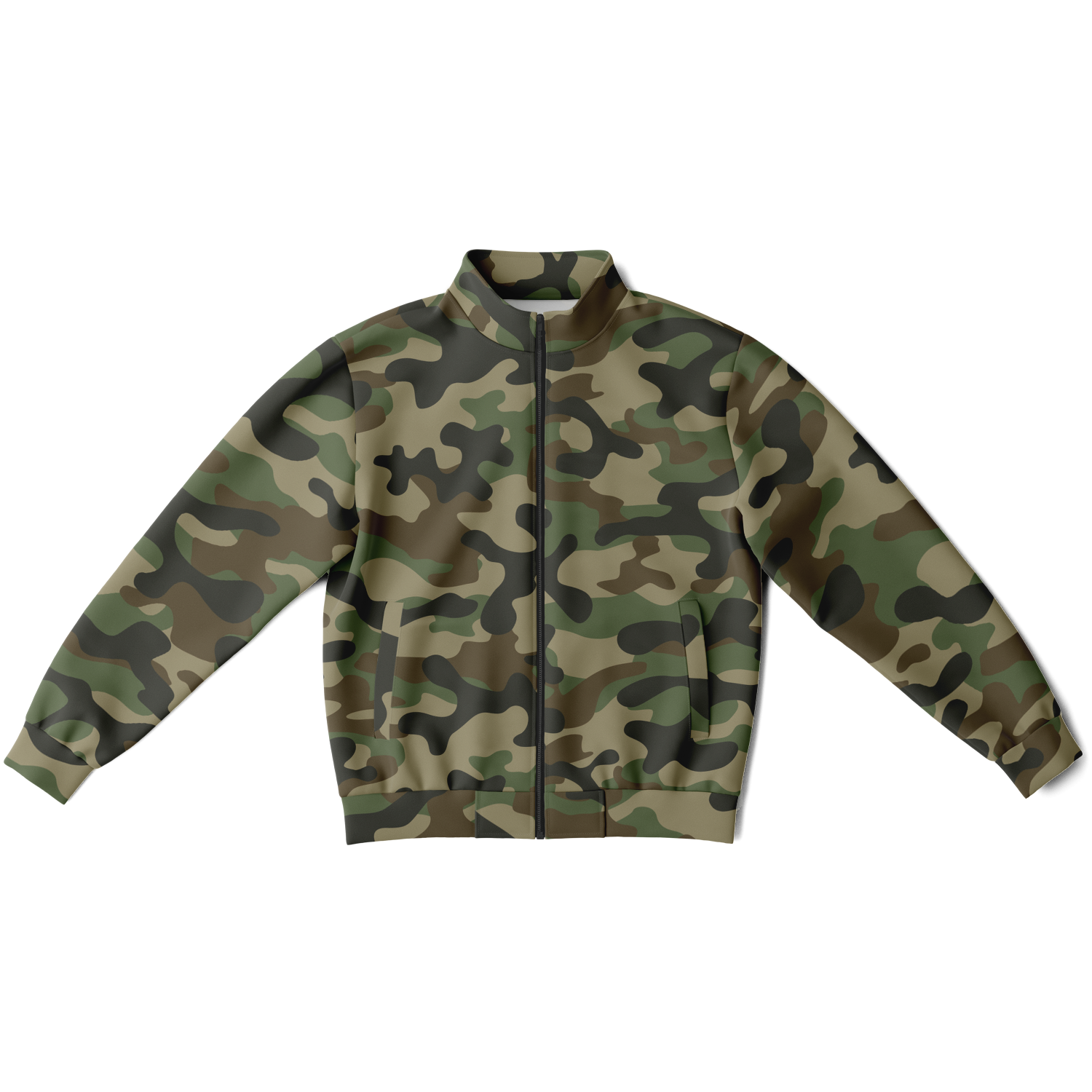 Camo Track Jacket | Military Brown Camouflage