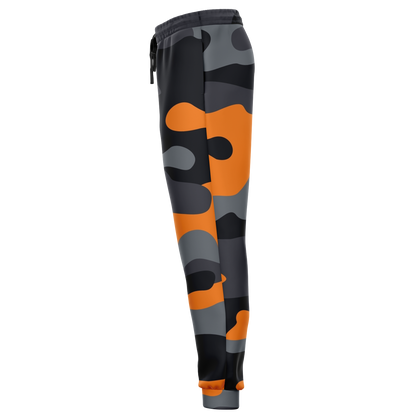 Camo Joggers | Unisex | Orange, Black & Gray