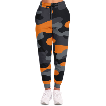 Camo Joggers | Unisex | Orange, Black & Gray