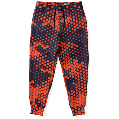 Camo Joggers | Unisex | Orange & Blue Digital