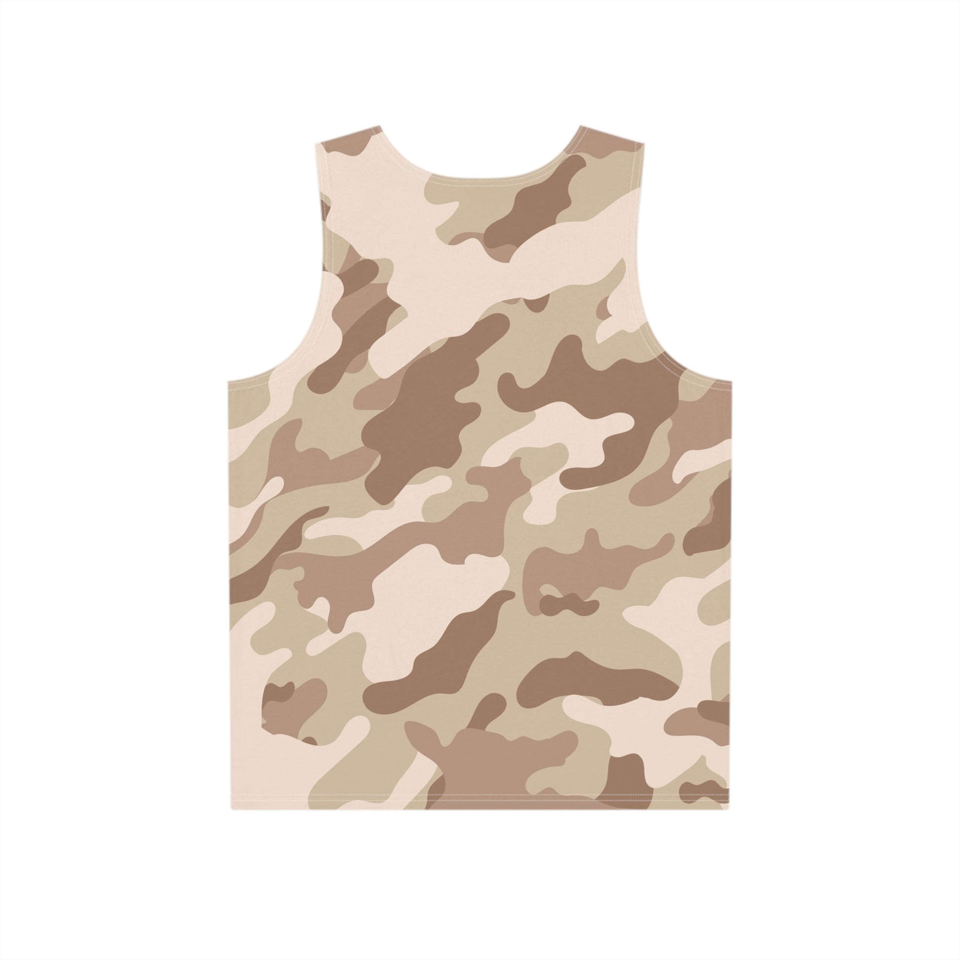 Men's Camo Tank Top | Desert Brown Camouflage | Loose Fit