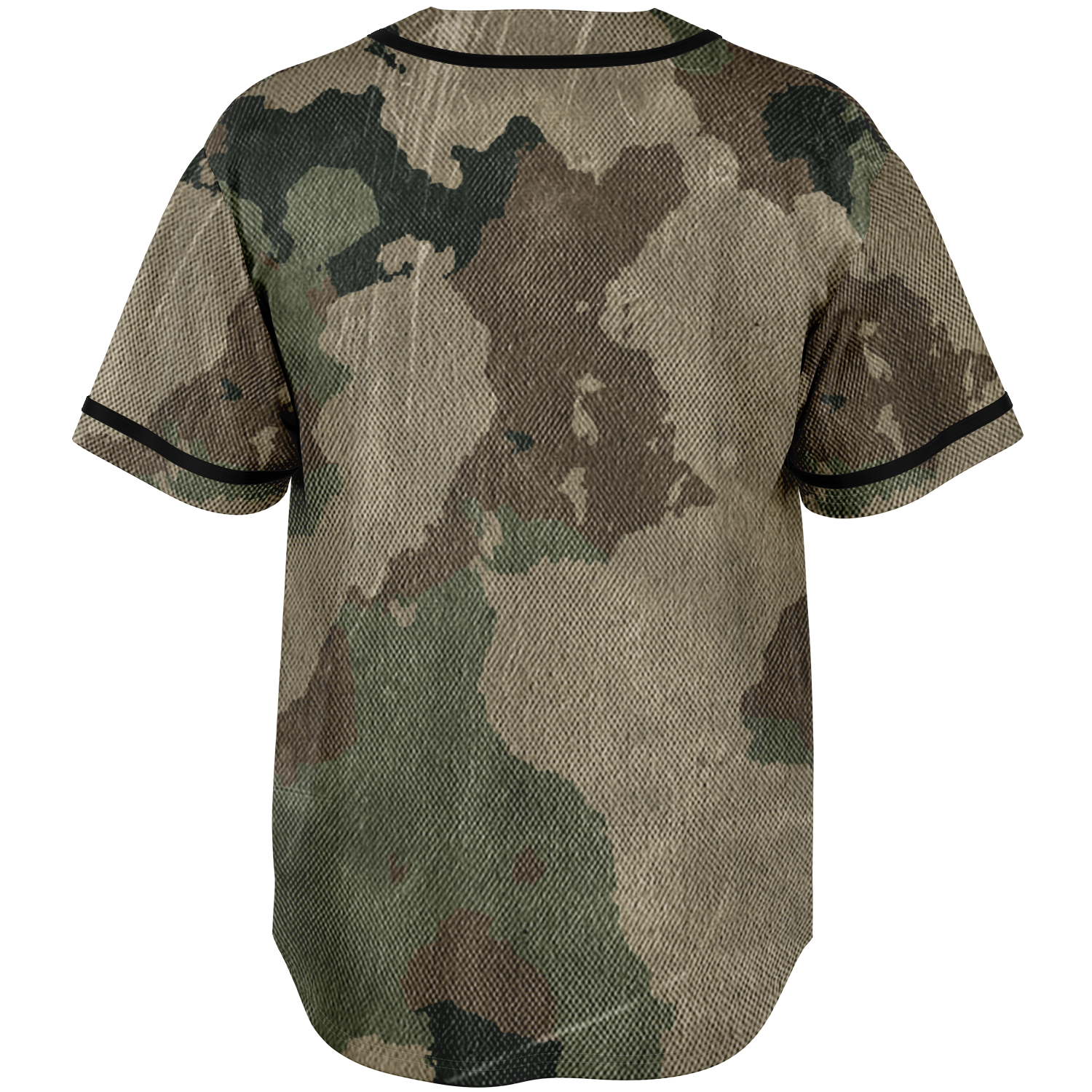 Camo Baseball Jersey | Dirty Old Brown Camouflage