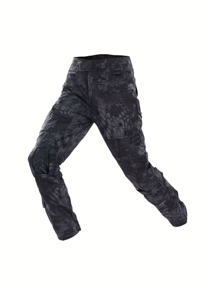 Men's Tactical Camo Cargo Pants | Non-Stretch | Black Khaki