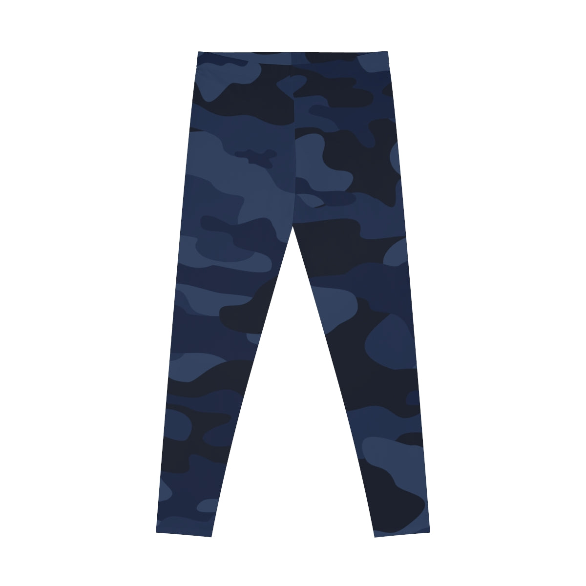 Blue Camo Leggings For Women | Mid Waist Fit