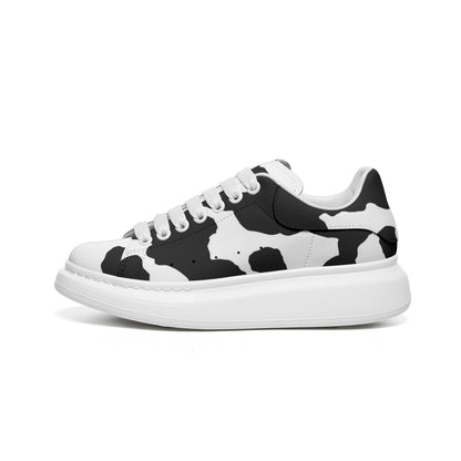 Oversized McQueen Sneakers | Black and White Camouflage