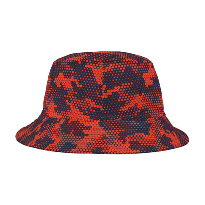 Camo Bucket Hat | Orange & Blue Camouflage