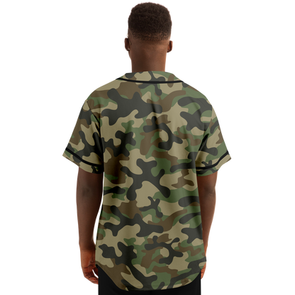 Camo Baseball Jersey | Military Brown Camouflage