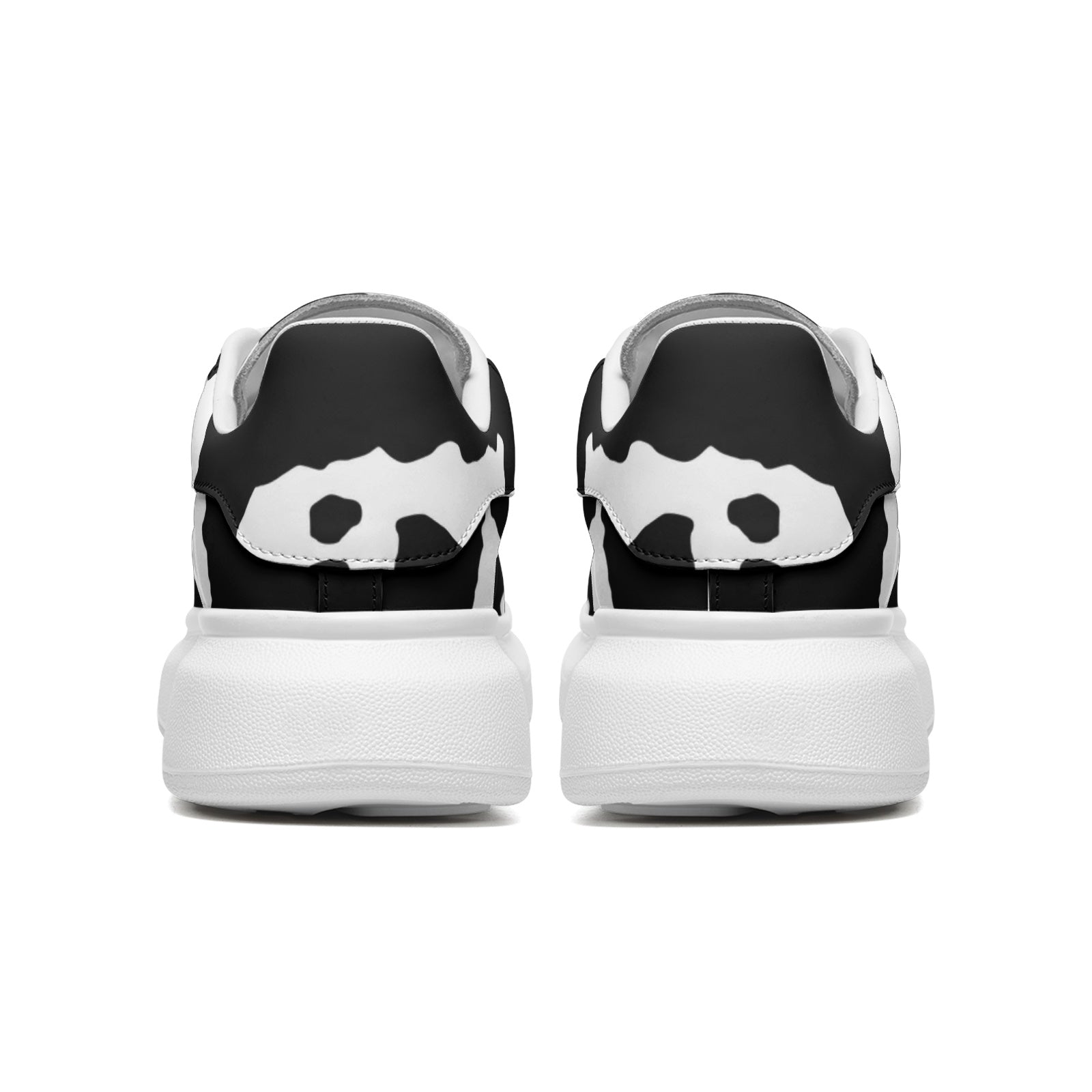 Oversized McQueen Sneakers | Black and White Camouflage