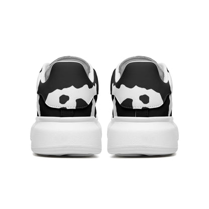 Oversized McQueen Sneakers | Black and White Camouflage