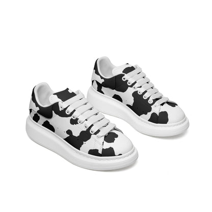 Oversized McQueen Sneakers | Black and White Camouflage