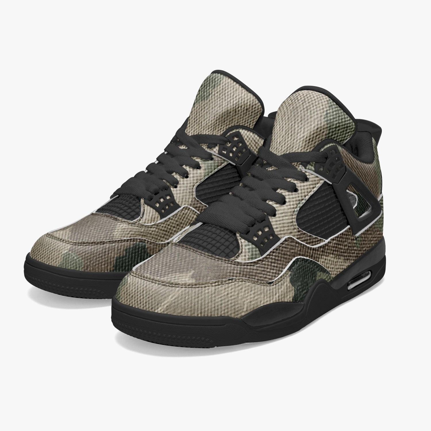 Camo Jordans AJ4 | Dirty Brown Camouflage