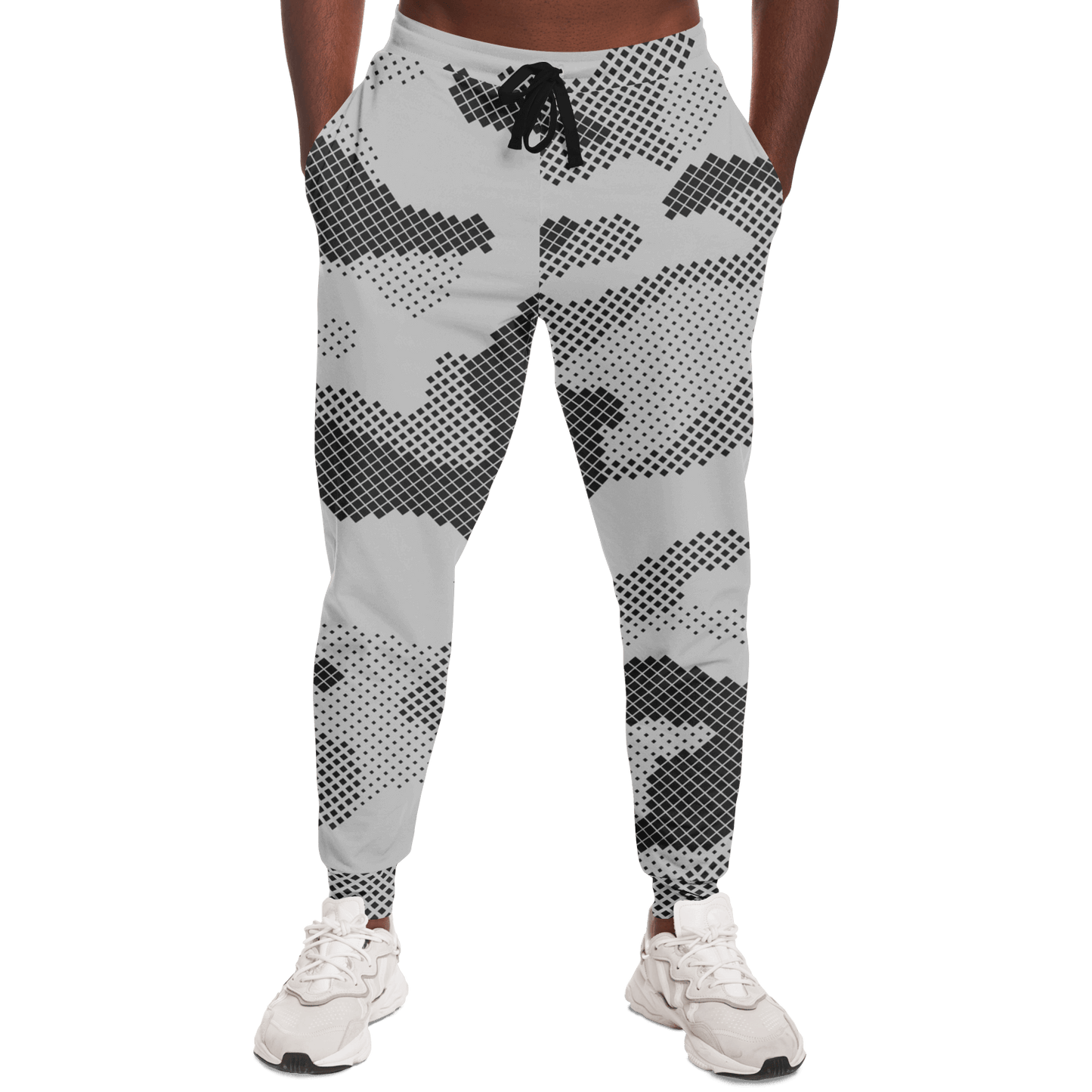 Camo Sweatpants | Black & White Digital Dotted