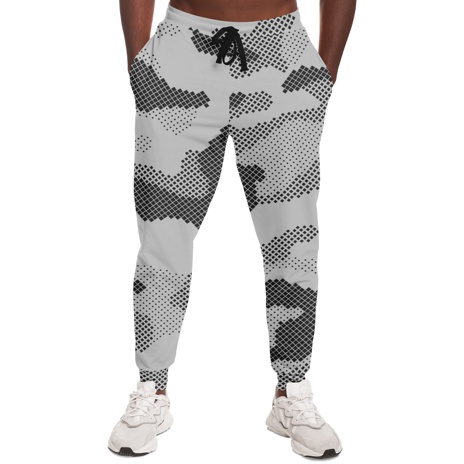 Camo Sweatpants | Black & White Digital Dotted