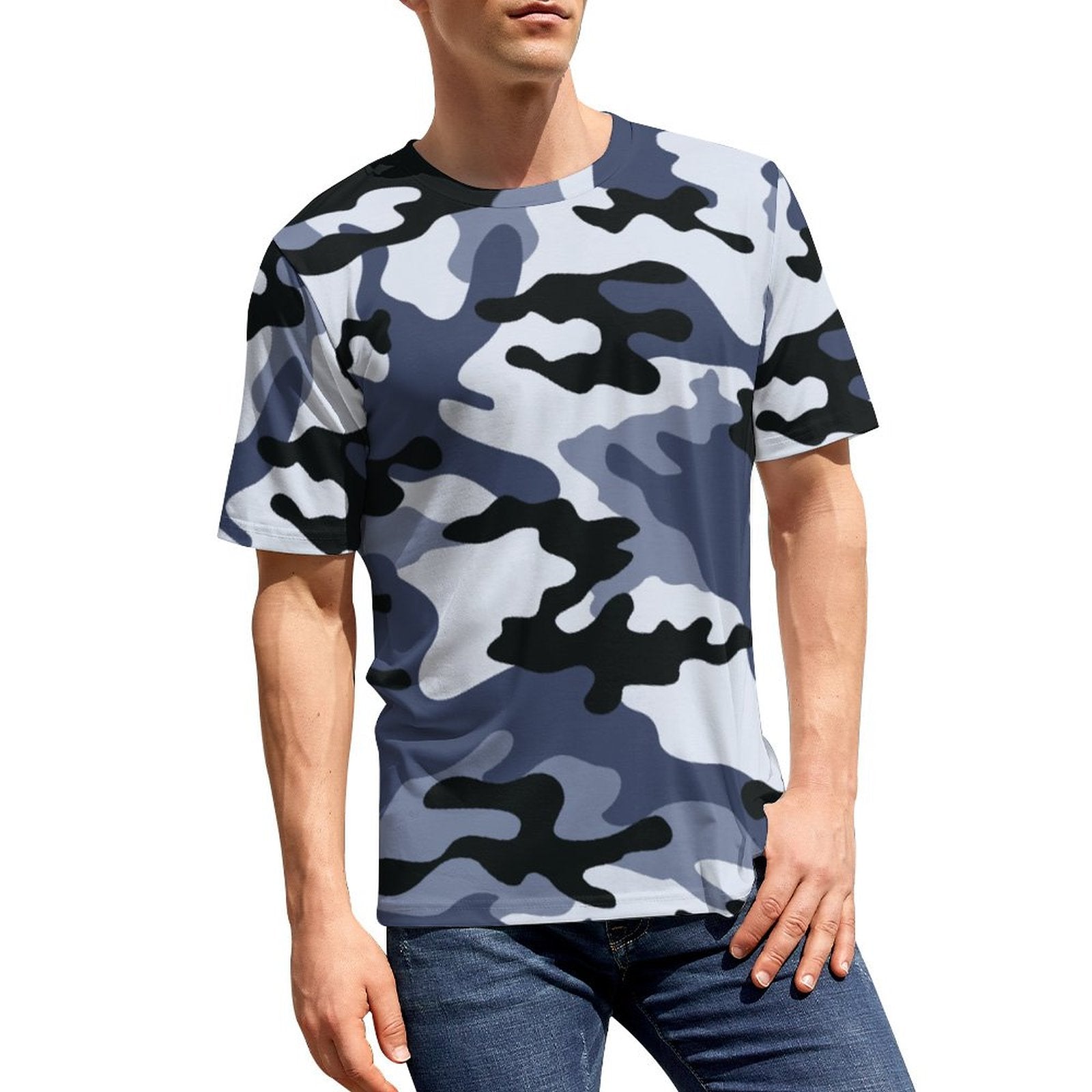 Camo Shirt | Light Blue Camouflage T