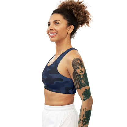 Camo Bra | Deep Blue Sports Camouflage