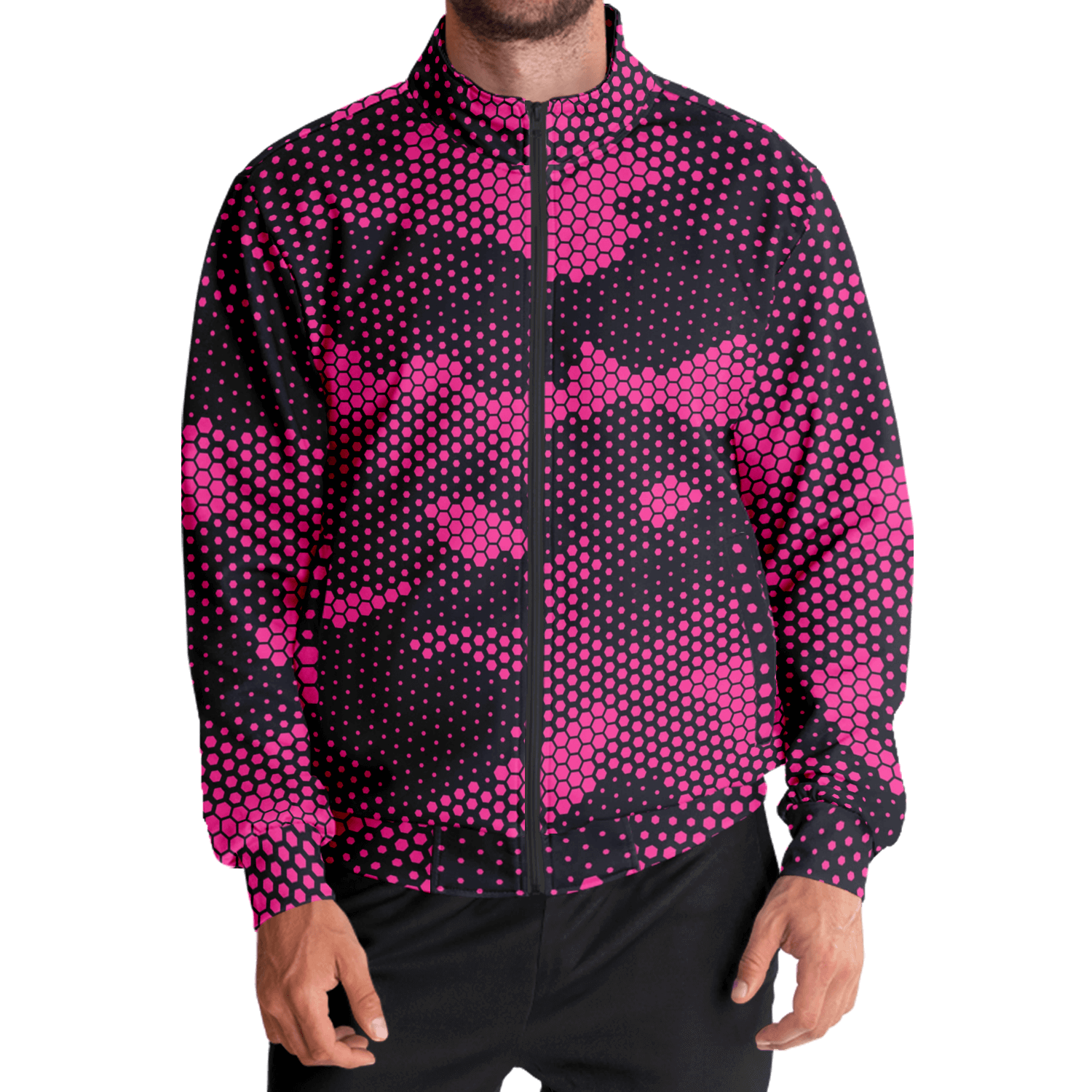 Camo Track Jacket | Pink Digital Camouflage