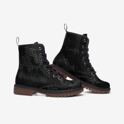 Black Camo Boots | Stylish Pixel Camouflage