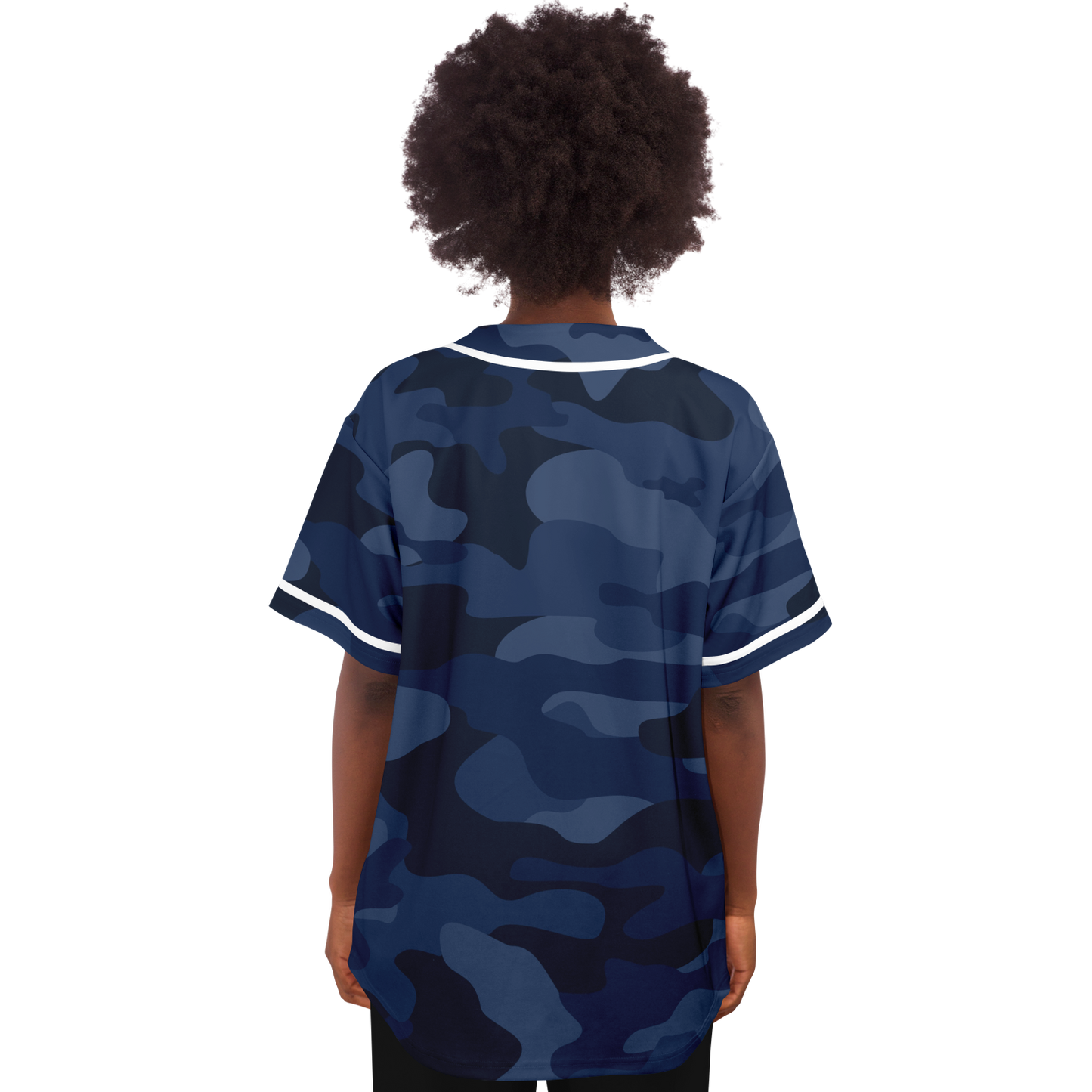 Camo Baseball Jersey | Deep Blue Camouflage