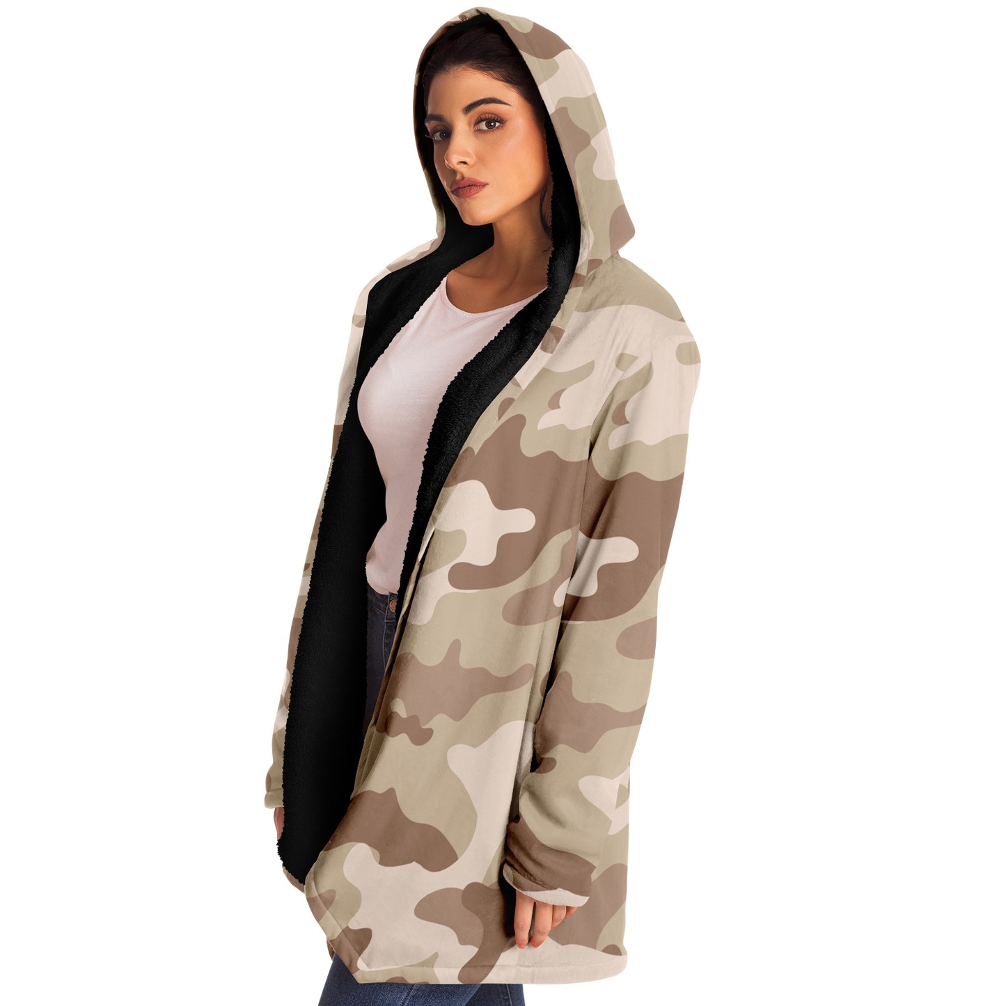 Camo Cloak | Desert Brown Camouflage | Microfleece