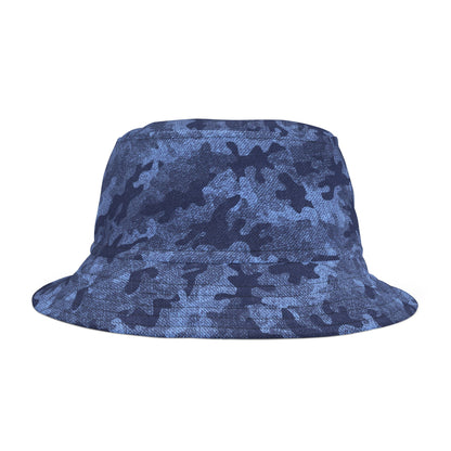 Camo Bucket Hat | Denim Blue Camouflage