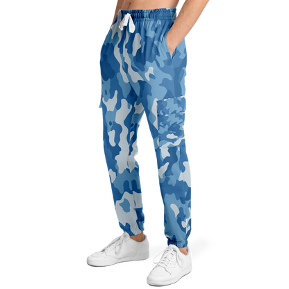 Military Blue Camo Cargo Sweatpants | Unisex