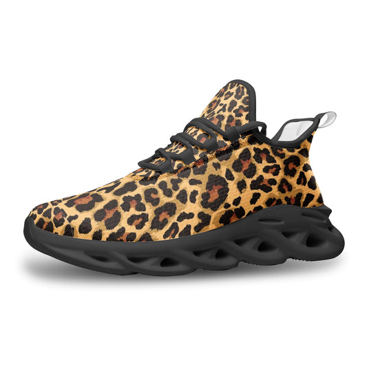 Leopard Sneakers | Bounce Mesh Knit | Brown Unisex