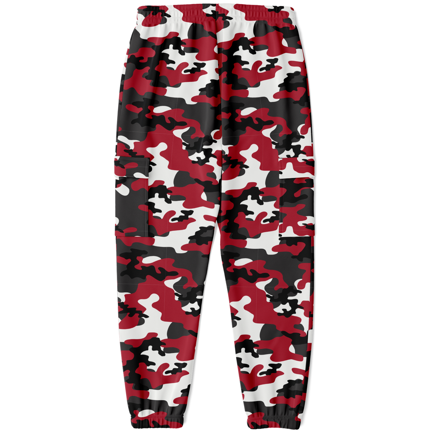 Red Camo Cargo Pants | MIxed Jungle Green, Black, & White