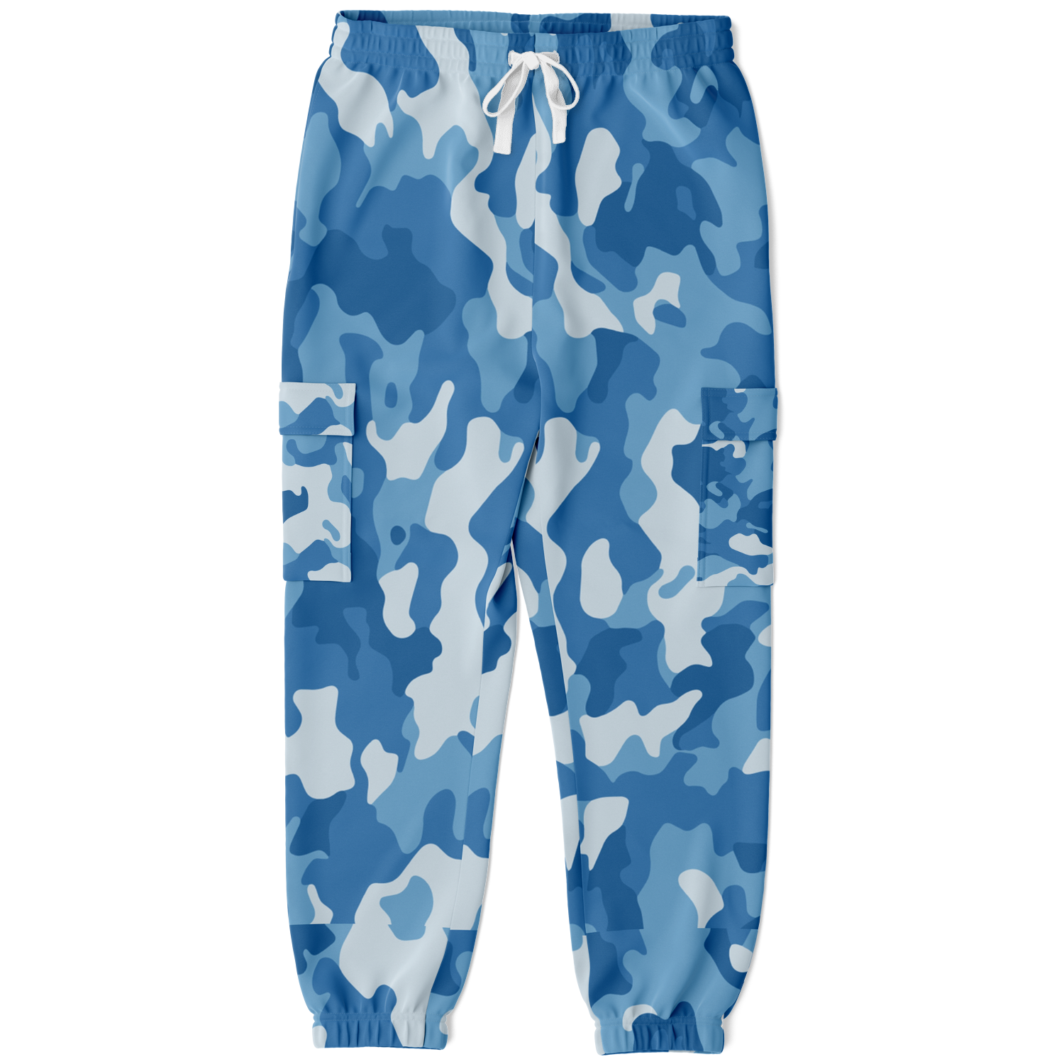 Military Blue Camo Cargo Sweatpants | Unisex