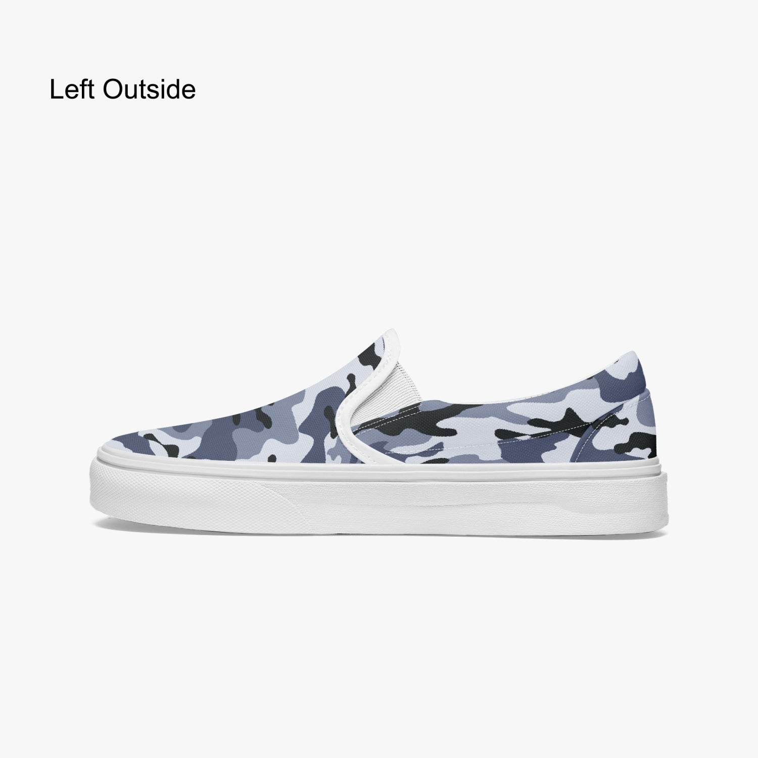 Camo Slip-On Shoes | Light Blue Camouflage