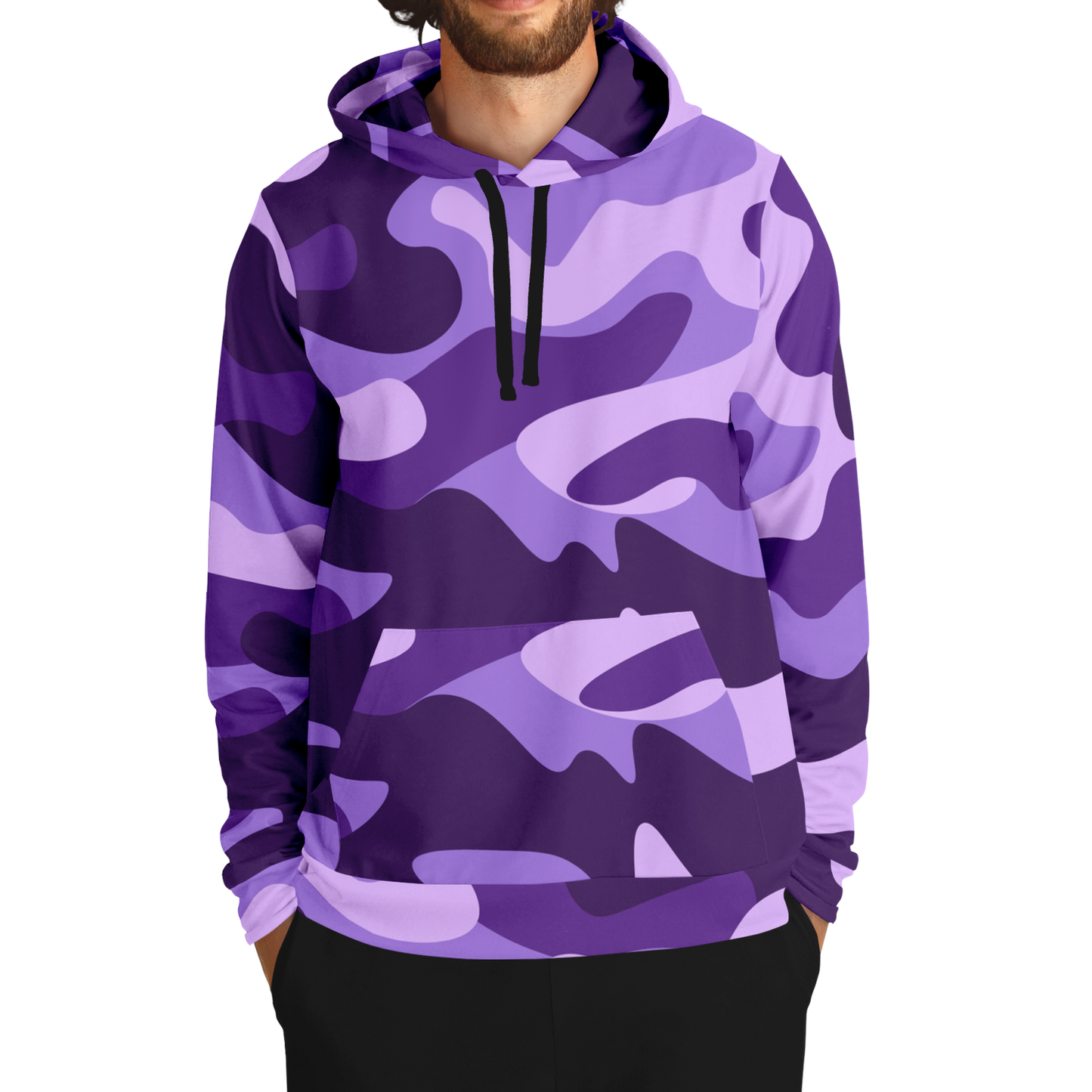 Camo Hoodie | Purple, Blue & Mauve Camouflage Pullover