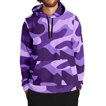 Camo Hoodie | Purple, Blue & Mauve Camouflage Pullover