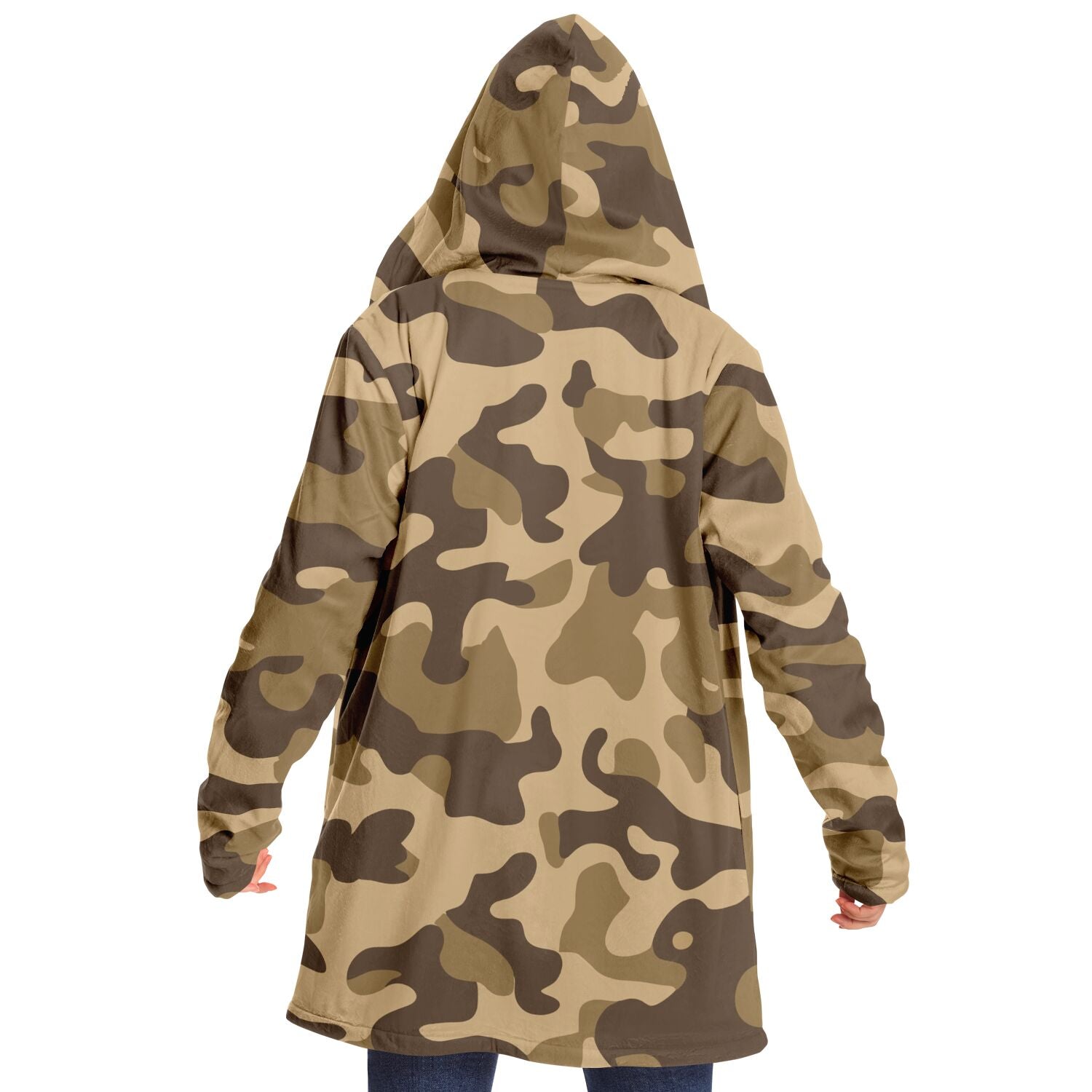 Camo Cloak | Khaki Camouflage | Microfleece