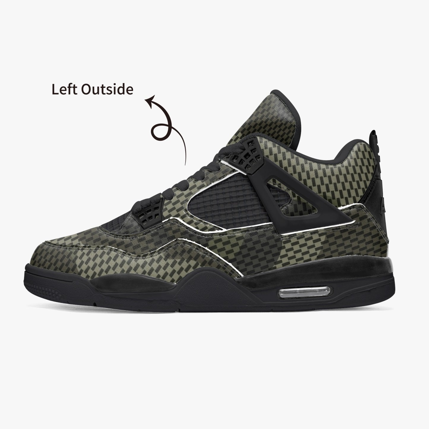 Brown Camo Jordans AJ4 | Digital Dotted Camouflage