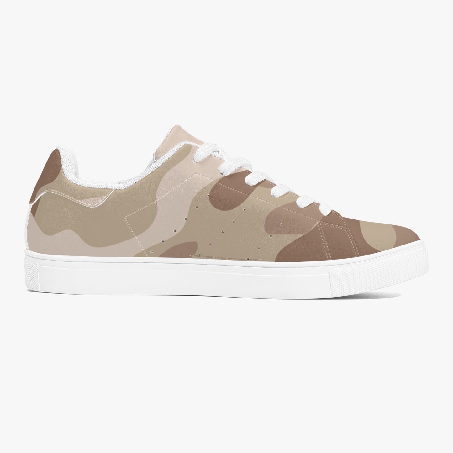 Camo Sneakers | Classic Low-Top Leather | Desert Brown