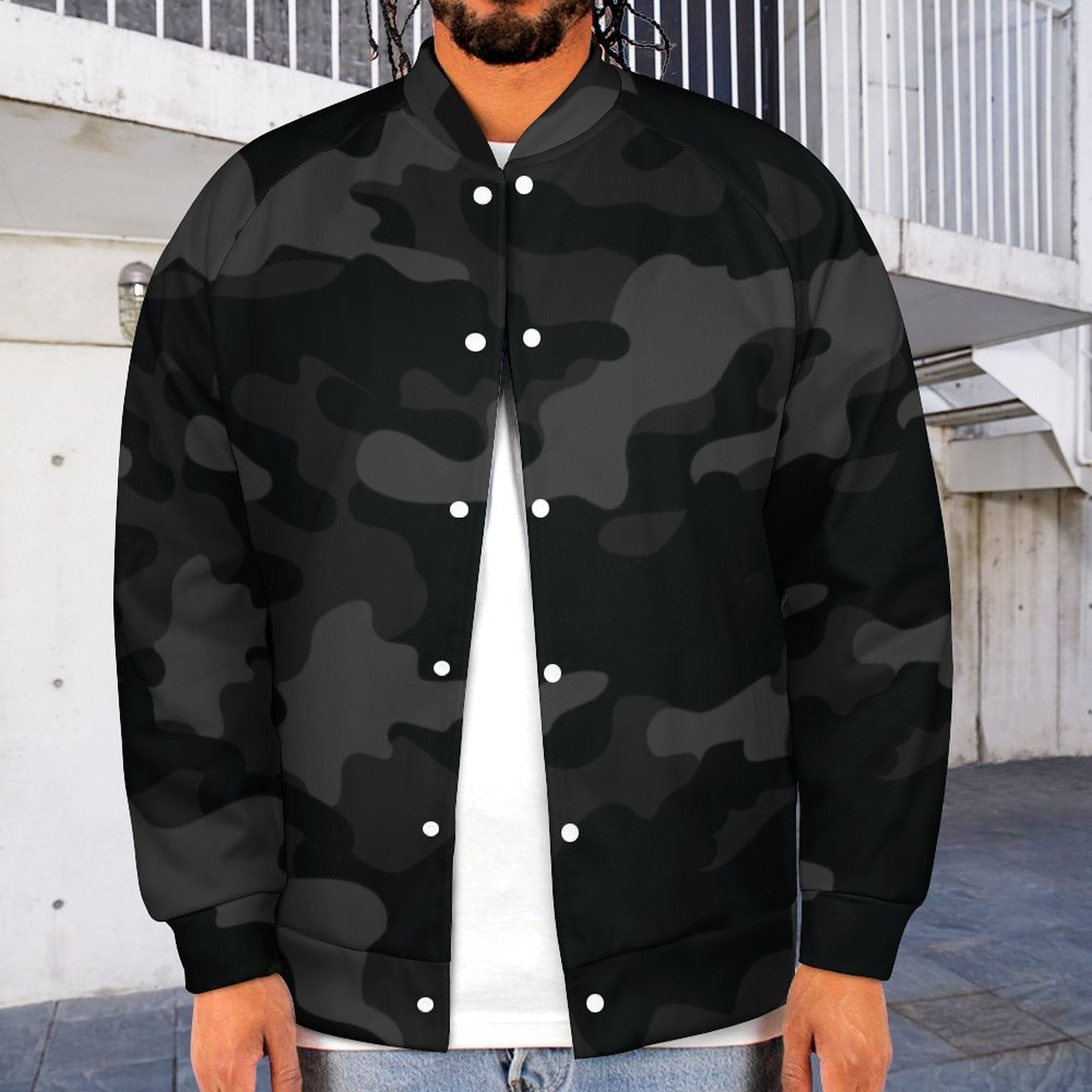 Men's Camo Jacket | Black Camouflage